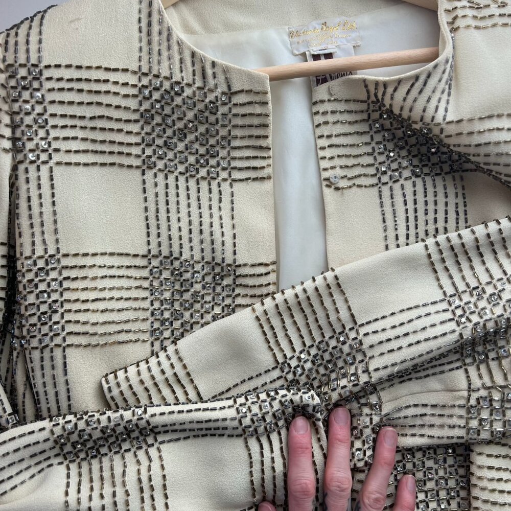 Victoria Royal Ltd Vintage Sequence Embroidered Jacket